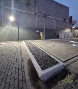 Eliminação de mato em concessionária de veículos