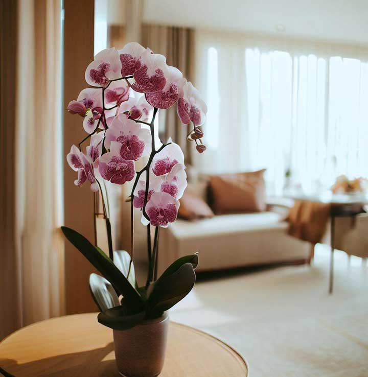 Arranjo com orquídea - Decoração