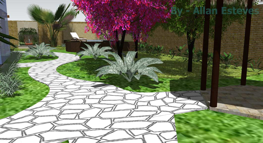 Paisagismo residencial Praia Grande -Santos - Projeto By Allan Esteves