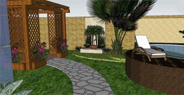 Projeto paisagístico de jardins naturalista para residência Praia Grande SP