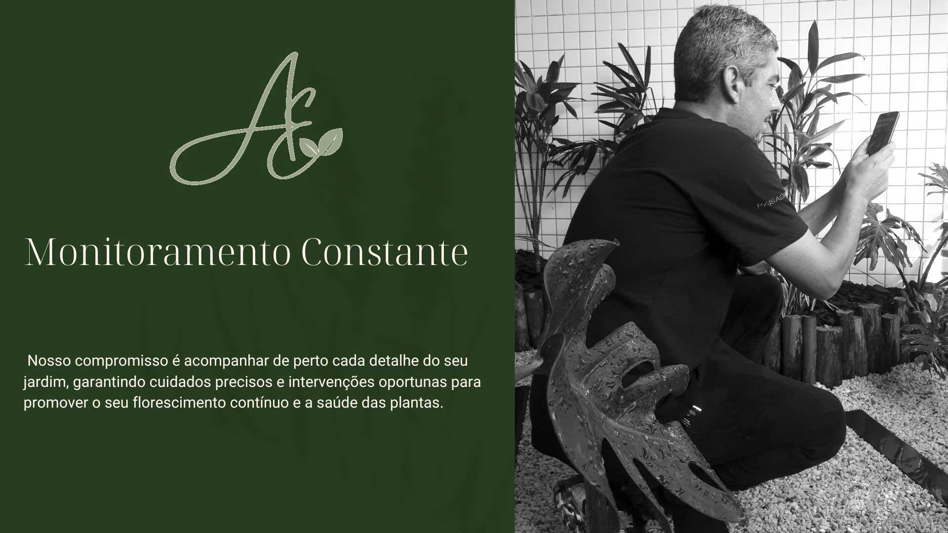 Monitoramento e acompanhamento das Plantas em jardim
