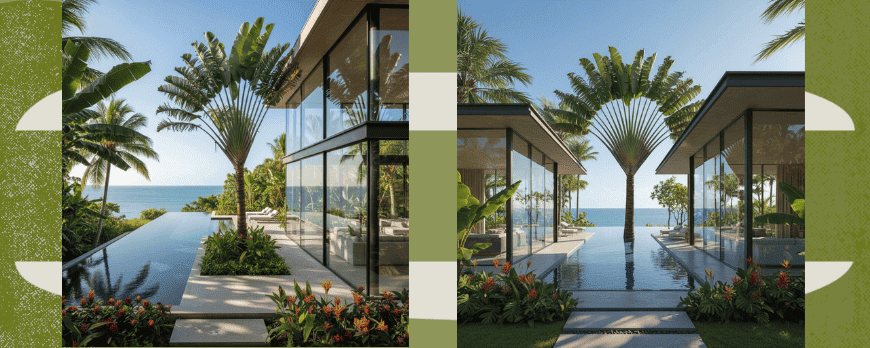 Ravenala madagascariensis no paisagismo contemporâneo